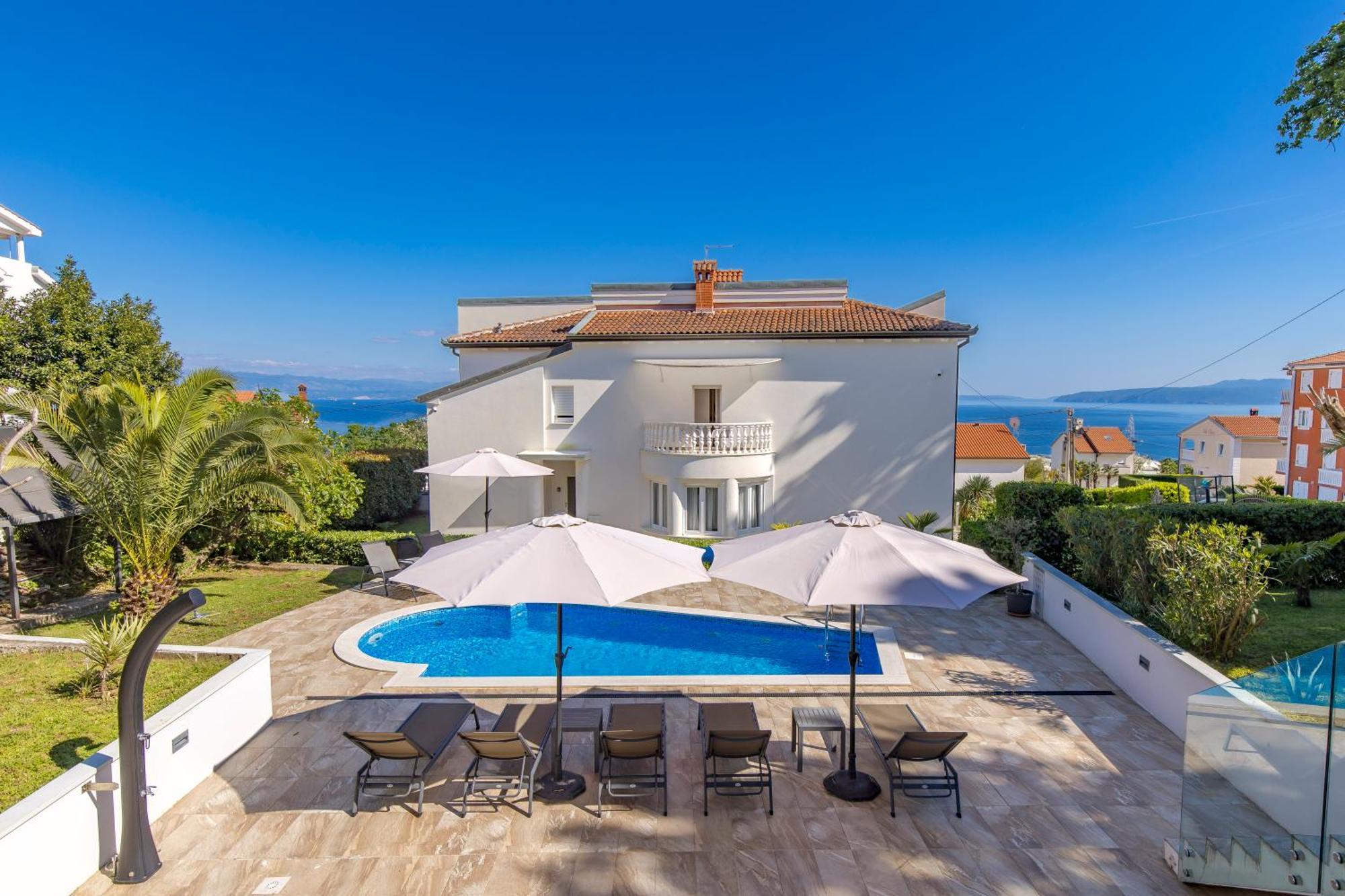 Villa Garden Apartment With Pool Opatija Buitenkant foto