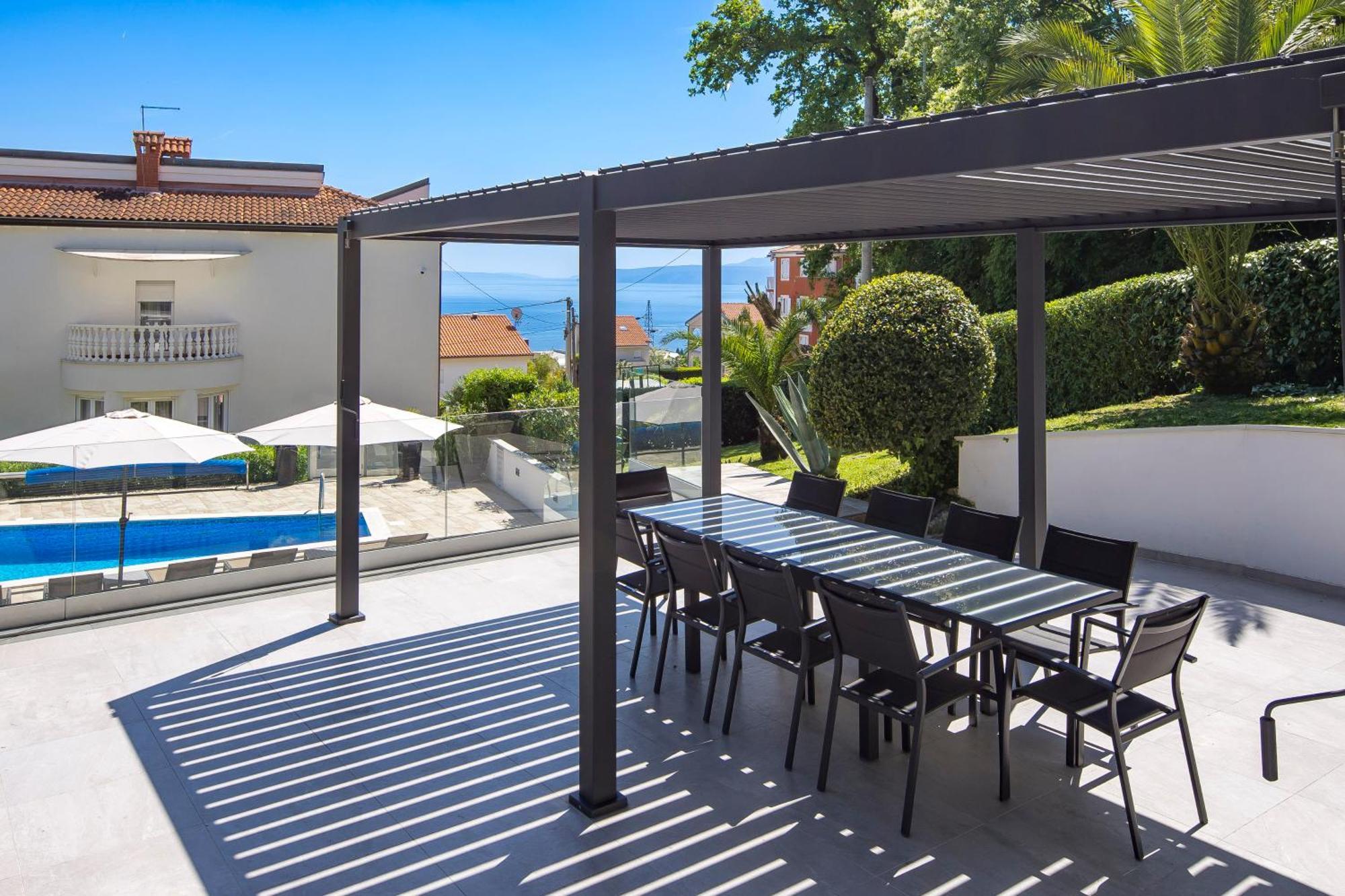 Villa Garden Apartment With Pool Opatija Buitenkant foto